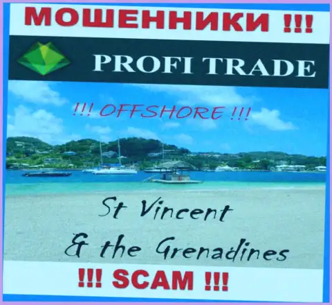 Базируется организация Профи-Трейд Ру в оффшоре на территории - Сент-Винсент и Гренадины, ЛОХОТРОНЩИКИ !!!