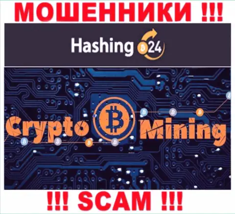 В сети промышляют мошенники Hashing24 Com, род деятельности которых - Crypto mining
