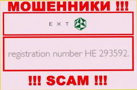 Номер регистрации Экзант - HE 293592 от прикарманивания вложенных денег не спасет