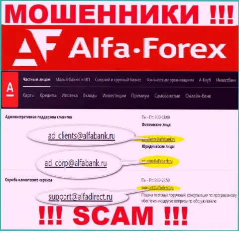 Не рекомендуем общаться через электронный адрес с компанией Альфа Форекс это МОШЕННИКИ !!!