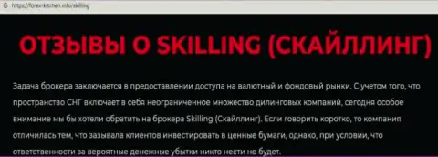 Skilling Com - это контора, работа с которой доставляет только лишь потери (обзор мошеннических уловок)