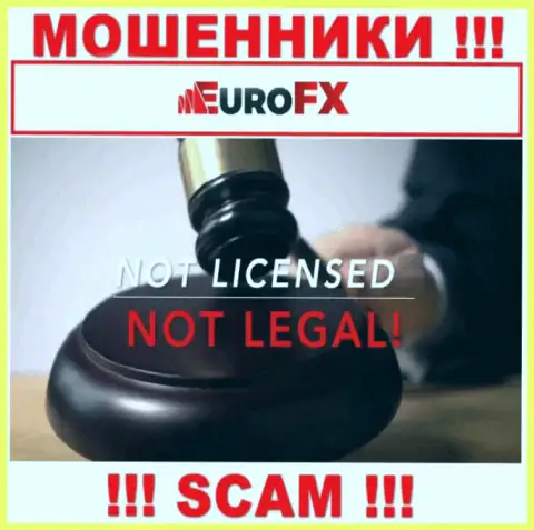 Сведений о лицензионном документе Euro FX Trade на их официальном веб-ресурсе не размещено - это РАЗВОДНЯК !!!