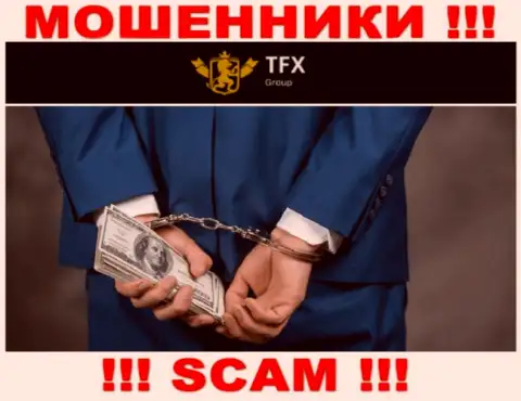 В брокерской компании TFX FINANCE GROUP LTD Вас обманывают, требуя погасить налоговые сборы за возвращение вложенных денег