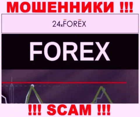 Не отдавайте накопления в 24XForex, направление деятельности которых - Forex