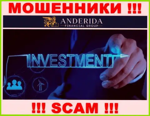 Anderida Group разводят лохов, предоставляя противоправные услуги в сфере Инвестиции