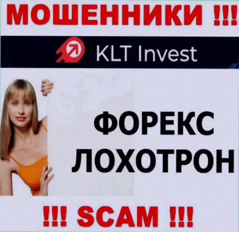 Деятельность мошенников KLT Invest: Forex - это замануха для доверчивых клиентов