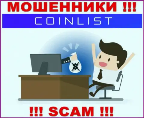 Не поведитесь на предложения сотрудничать с конторой CoinList, помимо кражи денежных вложений ждать от них нечего