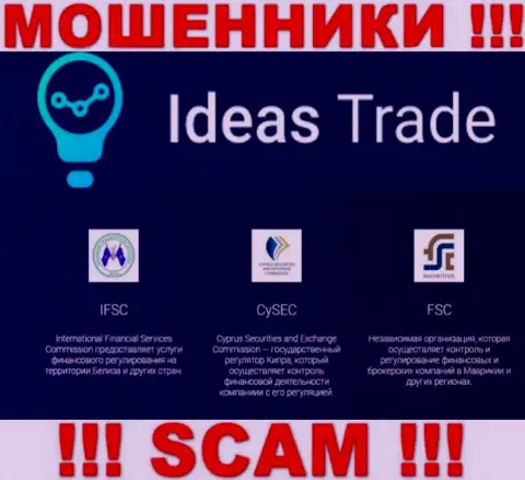 Незаконные уловки Ideas Trade прикрывает мошеннический регулятор - IFSC