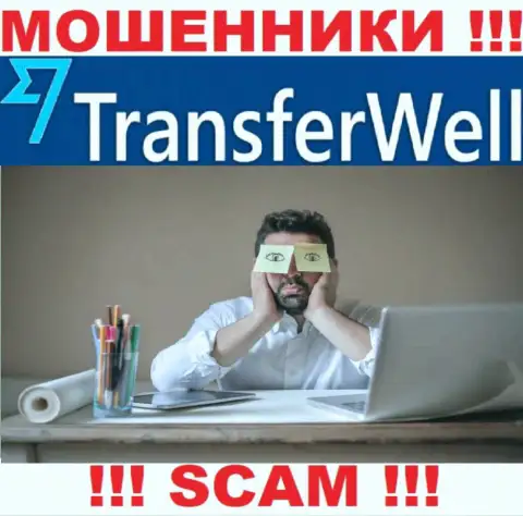 Деятельность TransferWell Net ПРОТИВОЗАКОННА, ни регулятора, ни лицензии на право осуществления деятельности нет