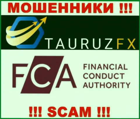 На веб-сайте TauruzFX имеется информация о их дырявом регуляторе - FCA