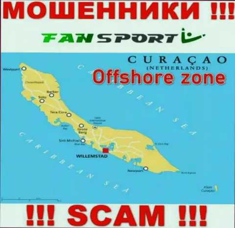 Оффшорное место регистрации Фан Спорт - на территории Curacao
