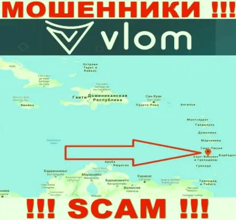 Контора Vlom это интернет мошенники, пустили корни на территории Сент-Винсент и Гренадины, а это офшор