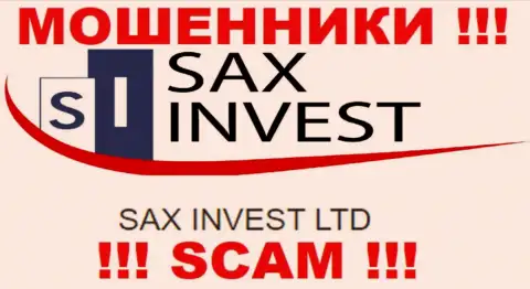 Инфа про юр лицо интернет-мошенников SaxInvest - SAX INVEST LTD, не сохранит Вас от их загребущих рук