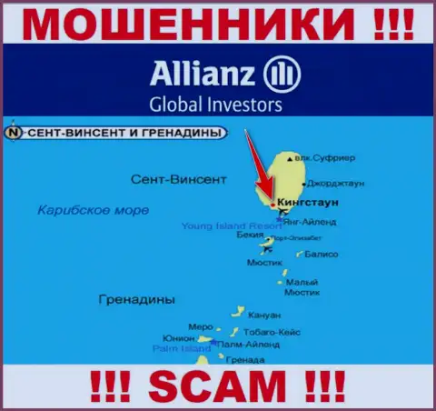 АлльянсГлобал Инвесторс безнаказанно обманывают, так как расположены на территории - Kingstown, St. Vincent and the Grenadines