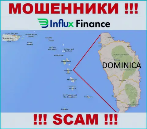 Организация InFluxFinance - это internet-мошенники, обосновались на территории Commonwealth of Dominica, а это офшорная зона