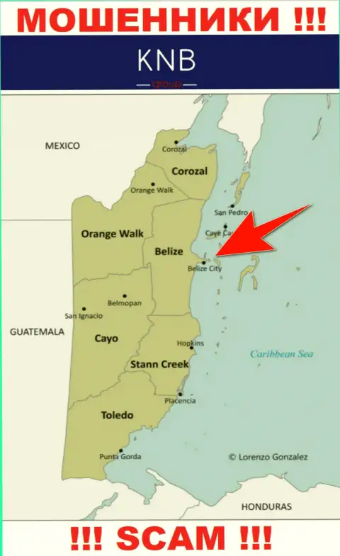 С интернет шулером КНБ-Групп Нет крайне рискованно взаимодействовать, ведь они расположены в офшоре: Belize